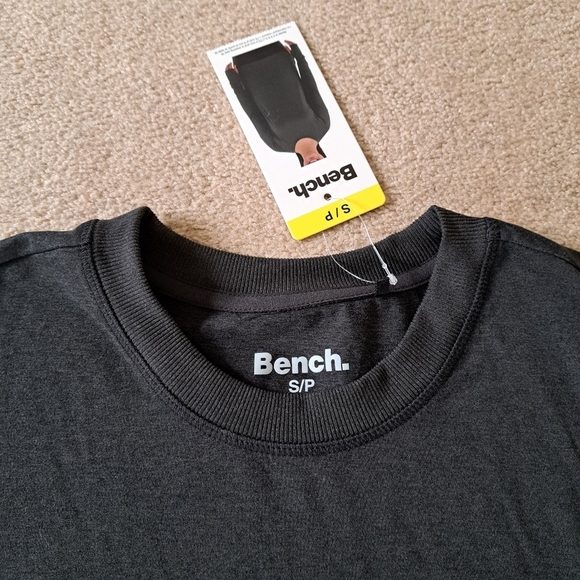 Bench Split Hem Long Sleeved Top Grey T-shirt Women's Small Soft Knit Tee - Picture 11 of 13